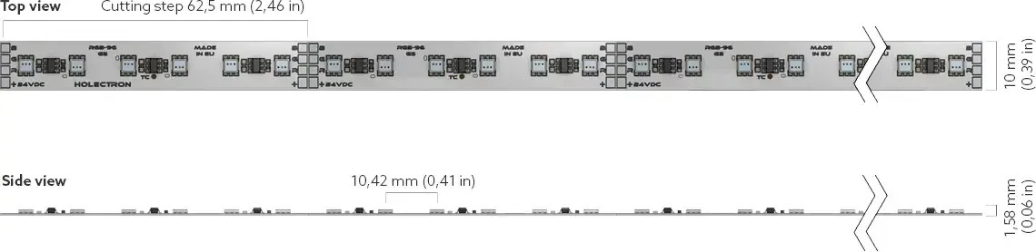 Pro 100 RGB Dimensions