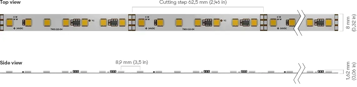 Pro 100 TW Dimensions