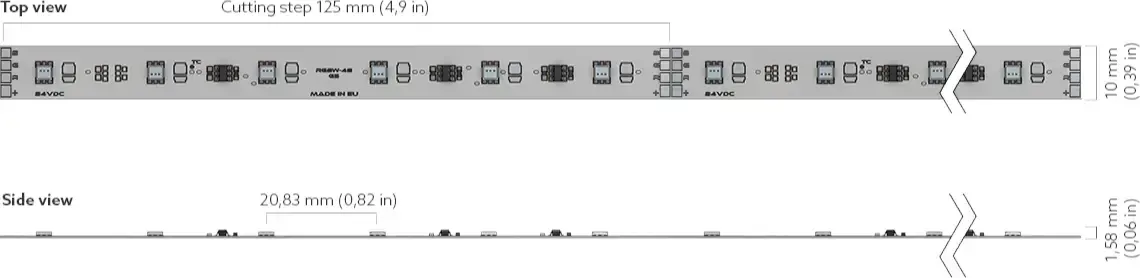 Pro 50 RGB Dimensions