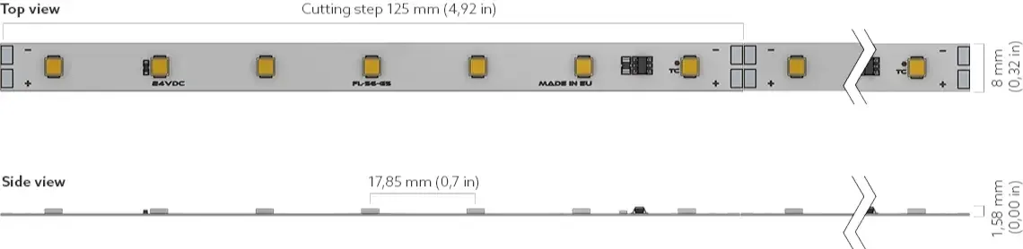 Pro 50 Single Colour Dimensions