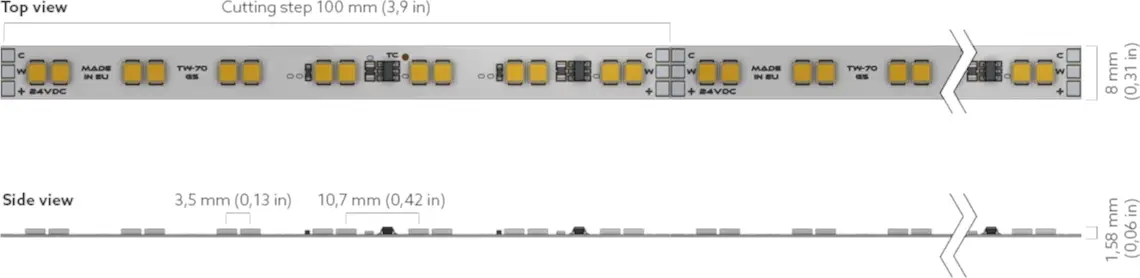 Pro 70 Dimensions