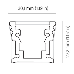 Architape A027 Outdoor Luminaire Series Dimensions