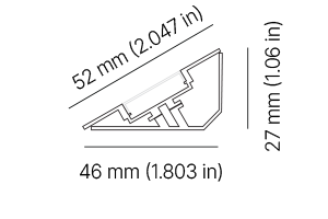 Architape A011 Indoor Luminaire dimensions