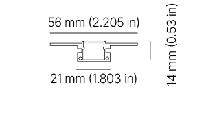 Architape A030 Indoor Luminaire dimensions