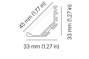 Architape A032 Indoor Luminaire dimensions