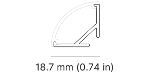 Architape A042 Indoor Luminaire dimensions